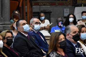 Eucaristía presidida por el obispo José Mazuelos y concierto de la Banda Municipal de Música por la festividad del Santo Cristo de Telde/Francisco Javier Santana.
